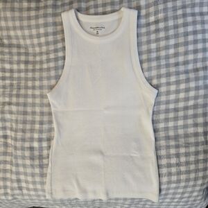 Essential Tuckable High-Neck Rib Tank Size XS